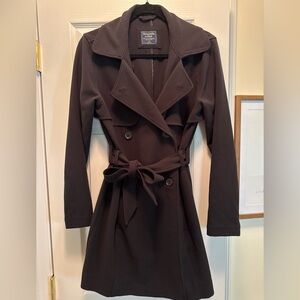 Abercrombie & Fitch Black Trench Coat